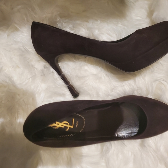 YSL Gisele Suede Platform Pump - Picture 14 of 16